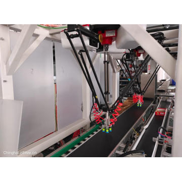 Máquina de embalagem de enchimento de caixa de papelão ondulado tipo robô de enchimento superior